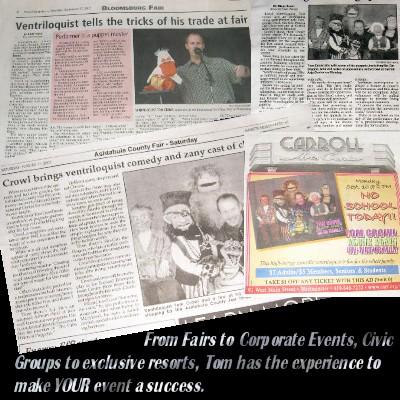 Tom Crowl | Westminster, MD | Ventriloquist | Photo #10