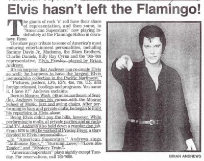 BRIAN ANDREWS,AS ELVIS THE KING & FRIENDS | Reno, NV | Elvis Impersonator | Photo #9