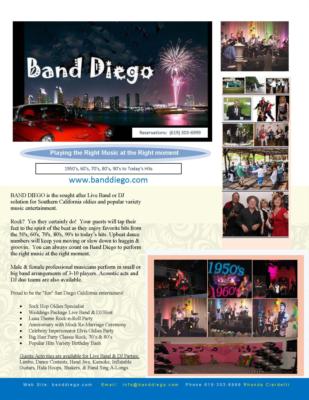 Band Diego | San Diego, CA | Oldies Band | Photo #7