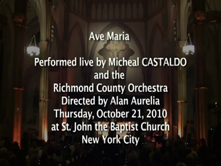 Micheal Castaldo - Classical Crossover Pop + | New York City, NY | Italian Singer | AVE MARIA (Schubert) - micheal CASTALDO - Live from New York City
