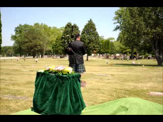 Joseph Sommers | Muskego, WI | Bagpipes | Amazing Grace Graveside