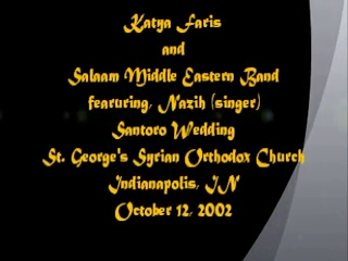 Katya Faris Bellydance Artist | Indianapolis, IN | Belly Dancer | Katya Faris with Salaam Middle Eastern Music Ensemble Wedding Gig 2002