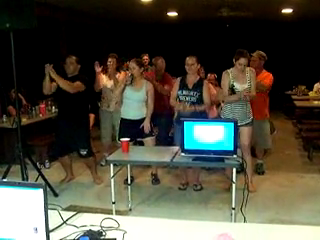 Sassy Cynda's Karaoke | Cottage Grove, WI | Karaoke DJ | Having fun! - Doing some line dancing at a party!