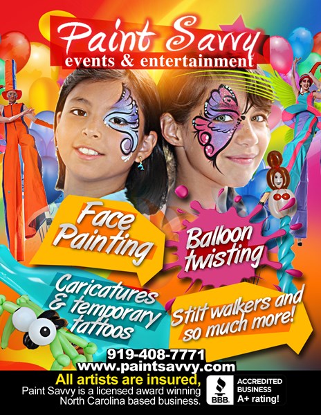 Paint Savvy - Face Painting Raleigh, NC | GigMasters